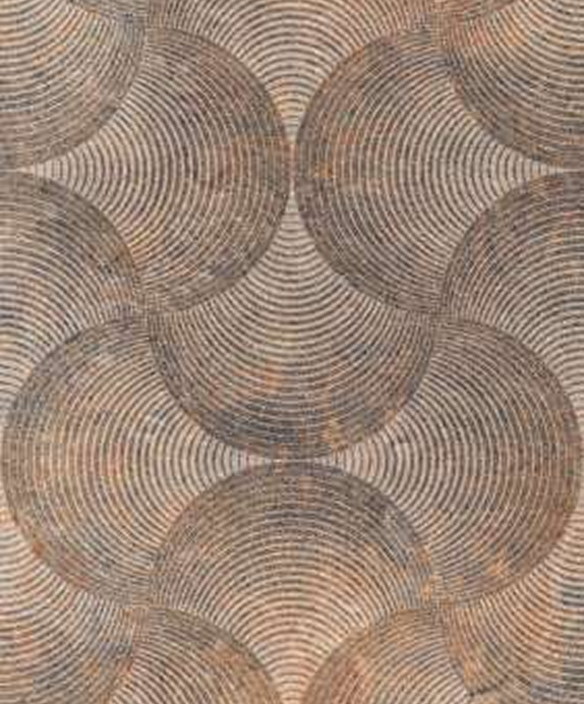 Bronze Ripple Rustic Wallpaper